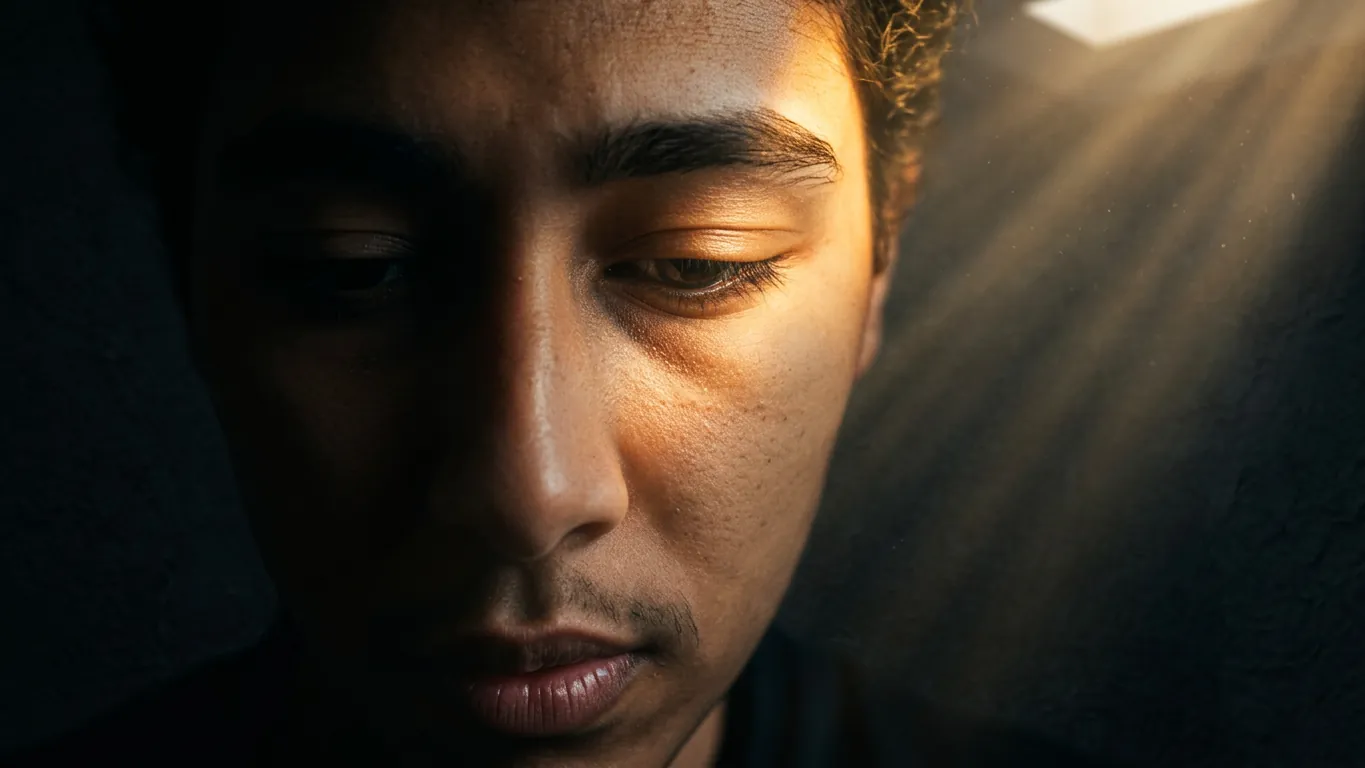 Anoniem portret in zwart-wit
